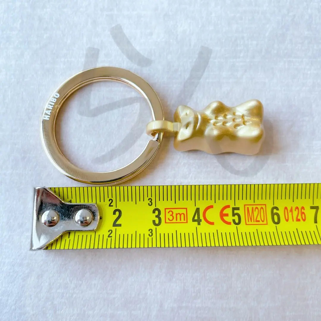 HARIBO [Not sold in Japan] TROIKA collaboration Gold Bear Keychain Gold