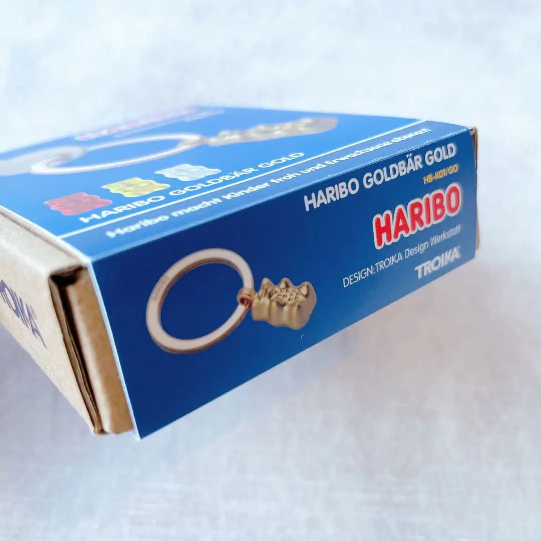 HARIBO [Not sold in Japan] TROIKA collaboration Gold Bear Keychain Gold