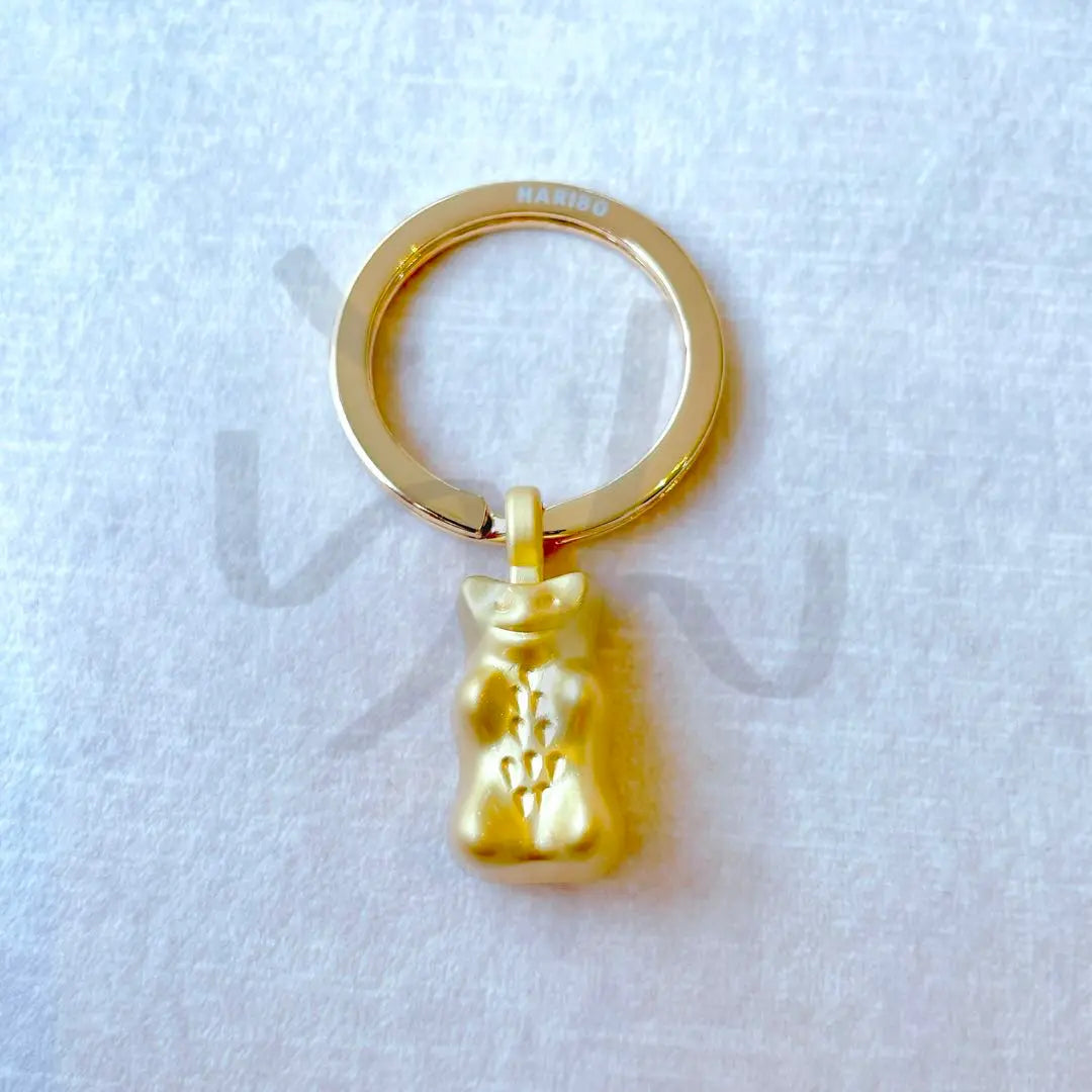 HARIBO [Not sold in Japan] TROIKA collaboration Gold Bear Keychain Gold