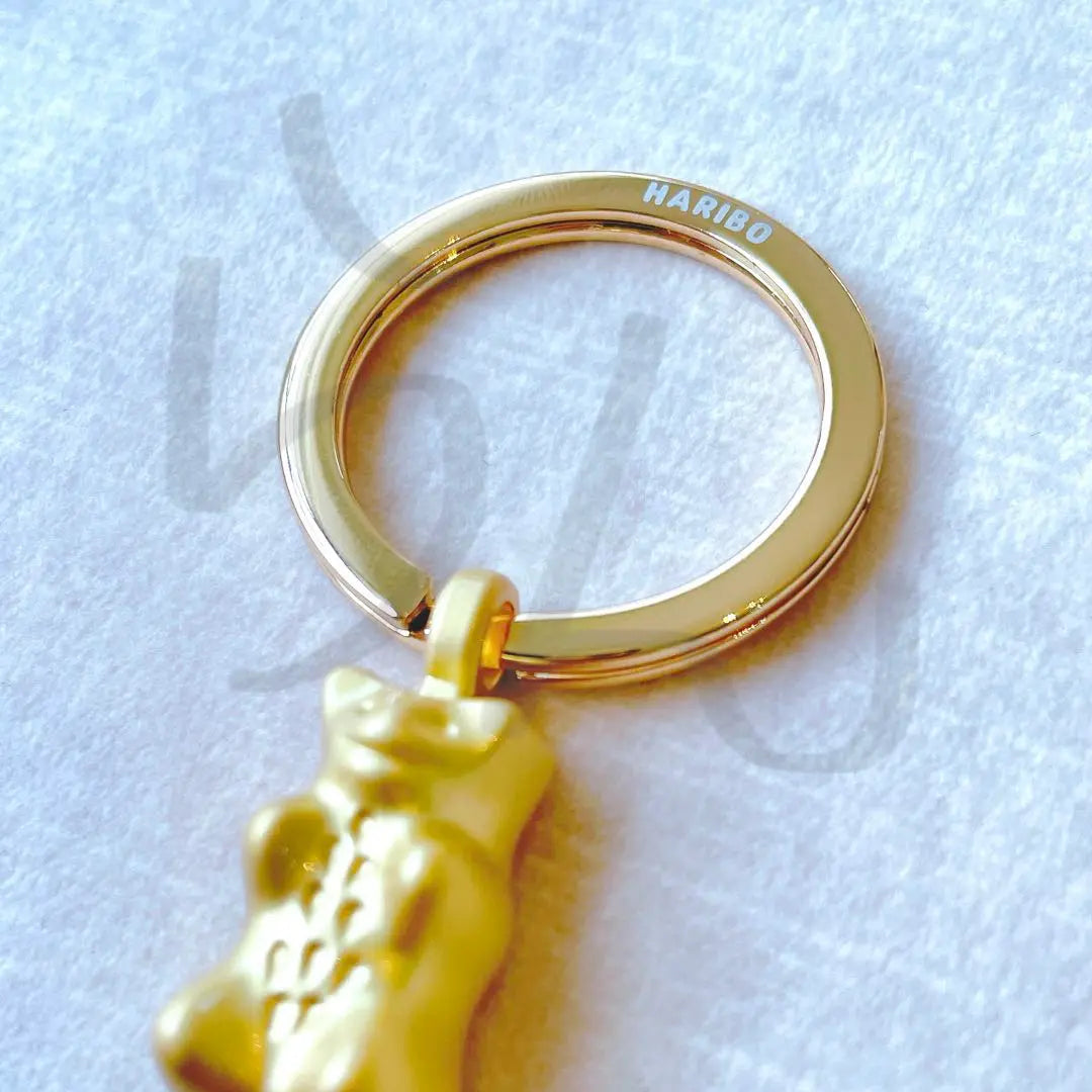 HARIBO [Not sold in Japan] TROIKA collaboration Gold Bear Keychain Gold