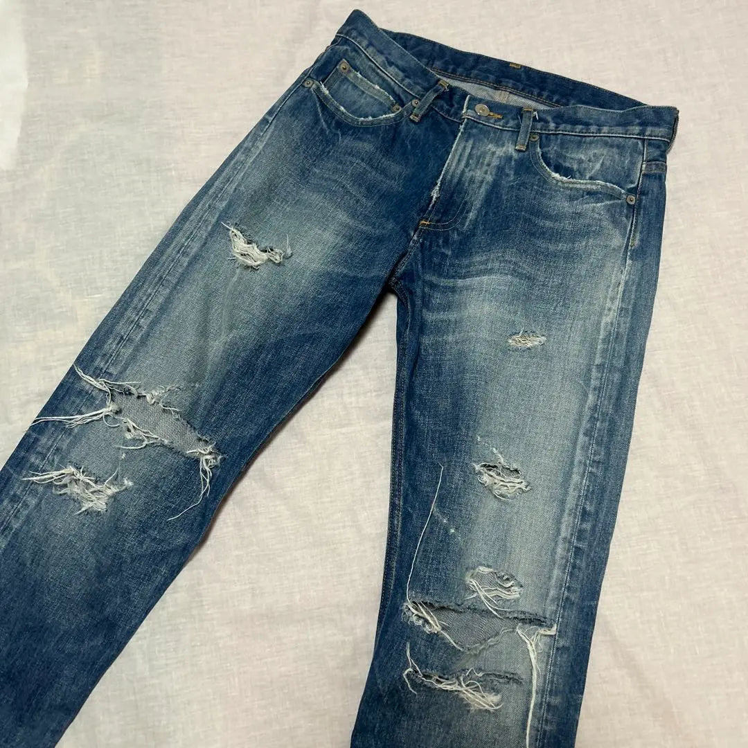 ★Super rare model★ Urban Research ID Damaged denim Made in Japan Jeans Pants