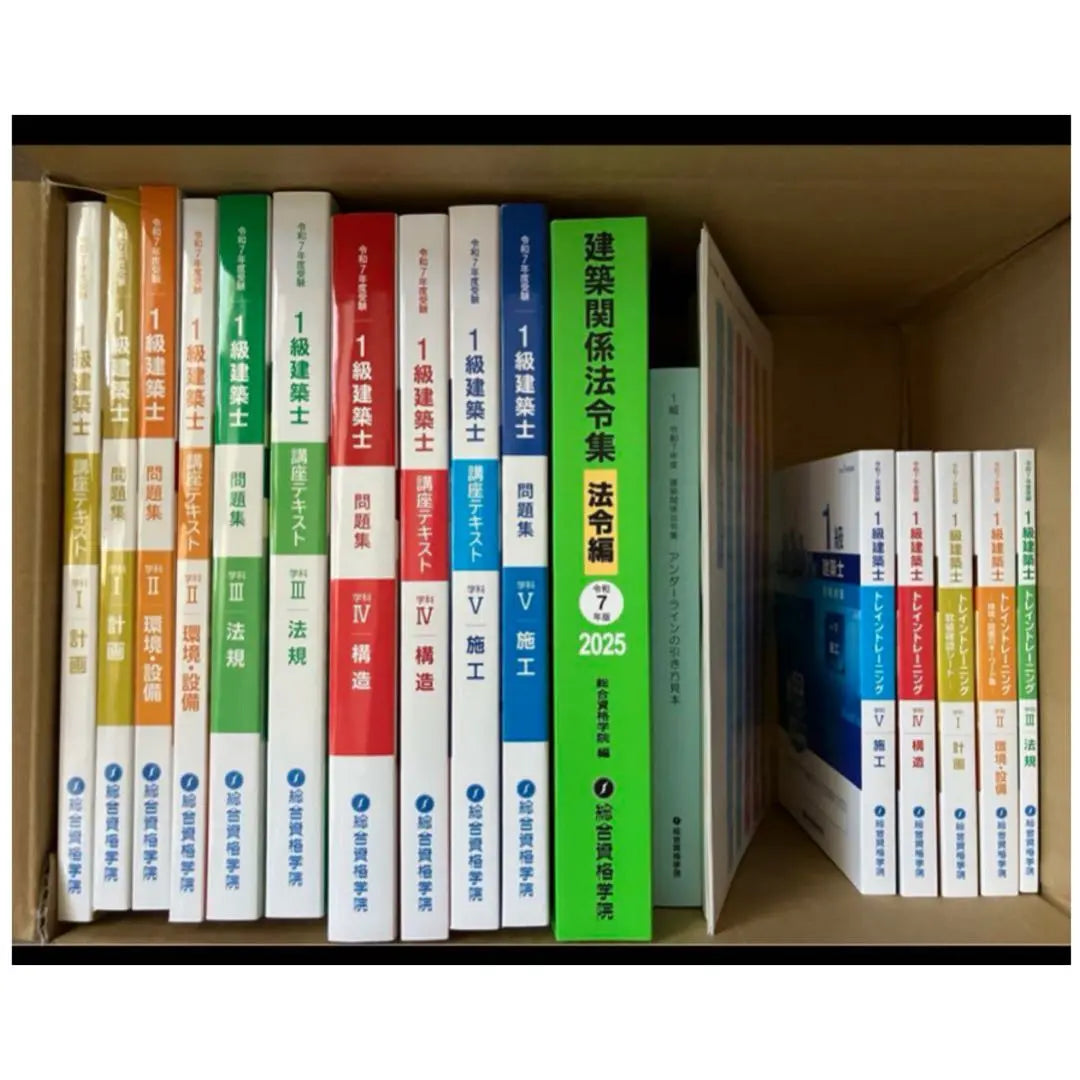 [Price reduction] General qualification Ordinance 7th year 1st grade Architect Department Teaching Materials Set