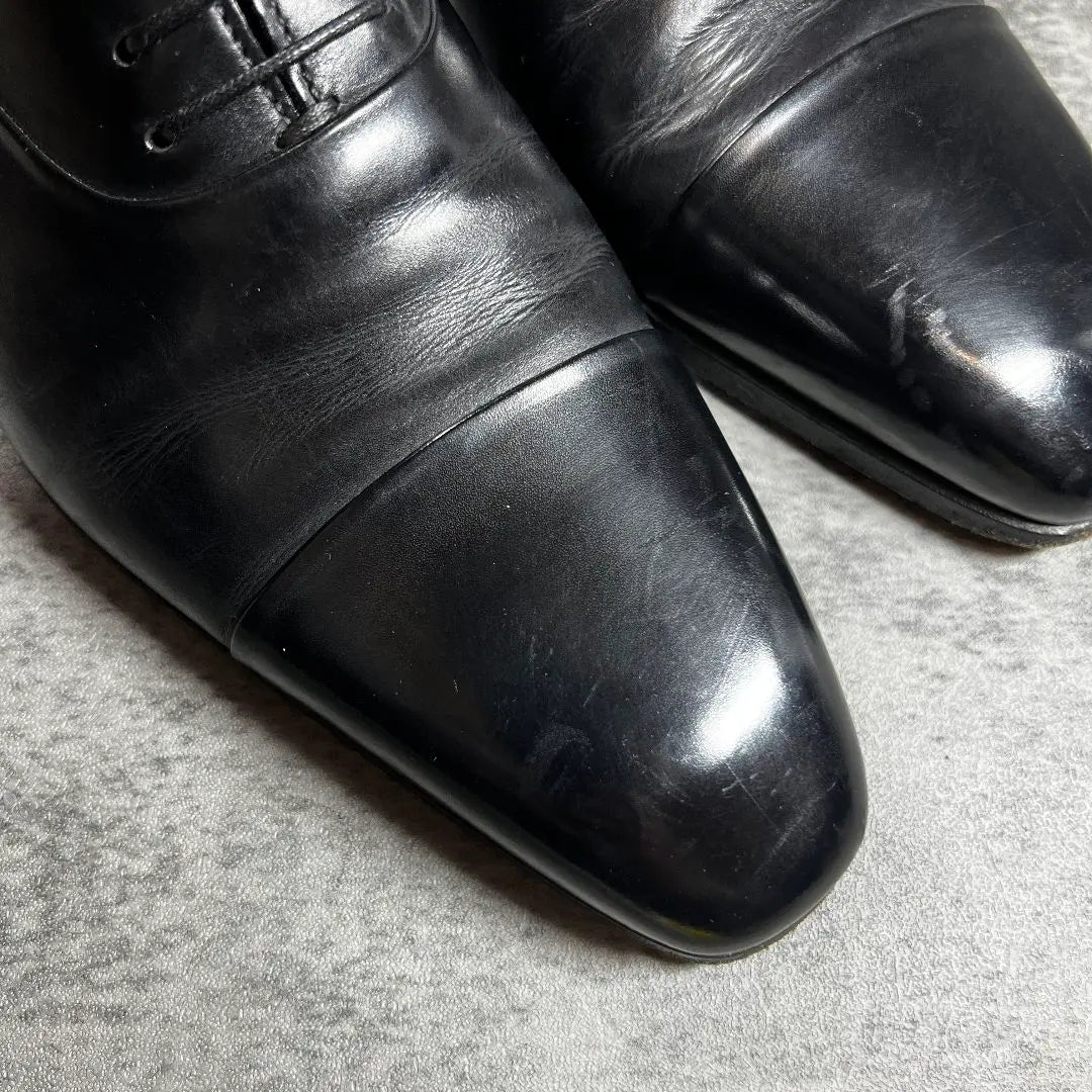 [Santoni] (6) Zapatos de vestir negros punta recta 6365