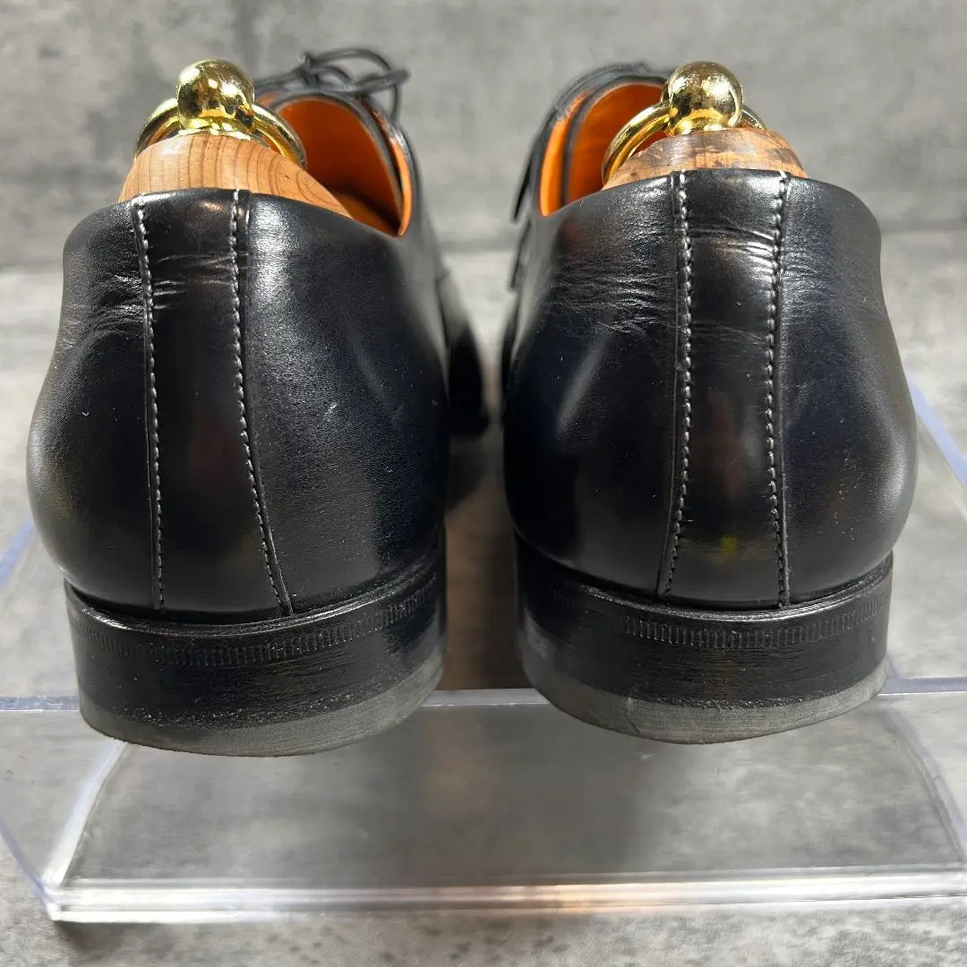 [Santoni] (6) Business shoes black straight tip 6365