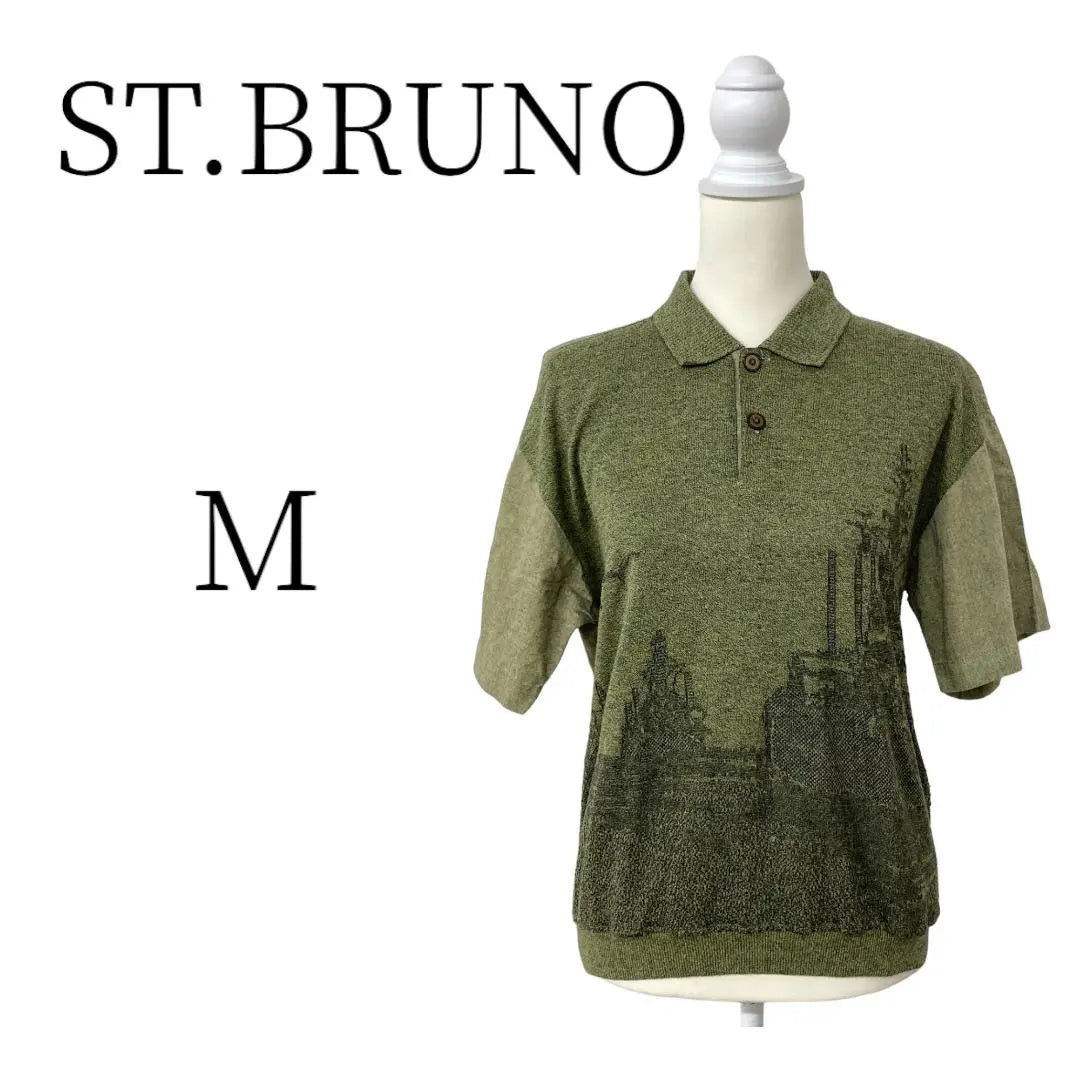 Camisa polo Bruno amarilla verde casual ST.BRUNO M