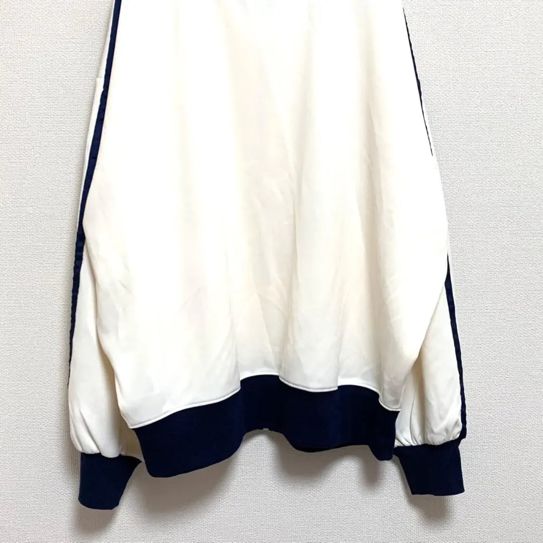 nemne track jacket white women's size S embroidery