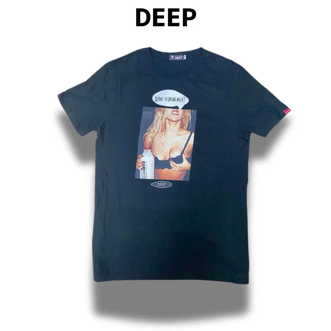 3t130 DEEP Deep T-shirt Print Made in Japan 46