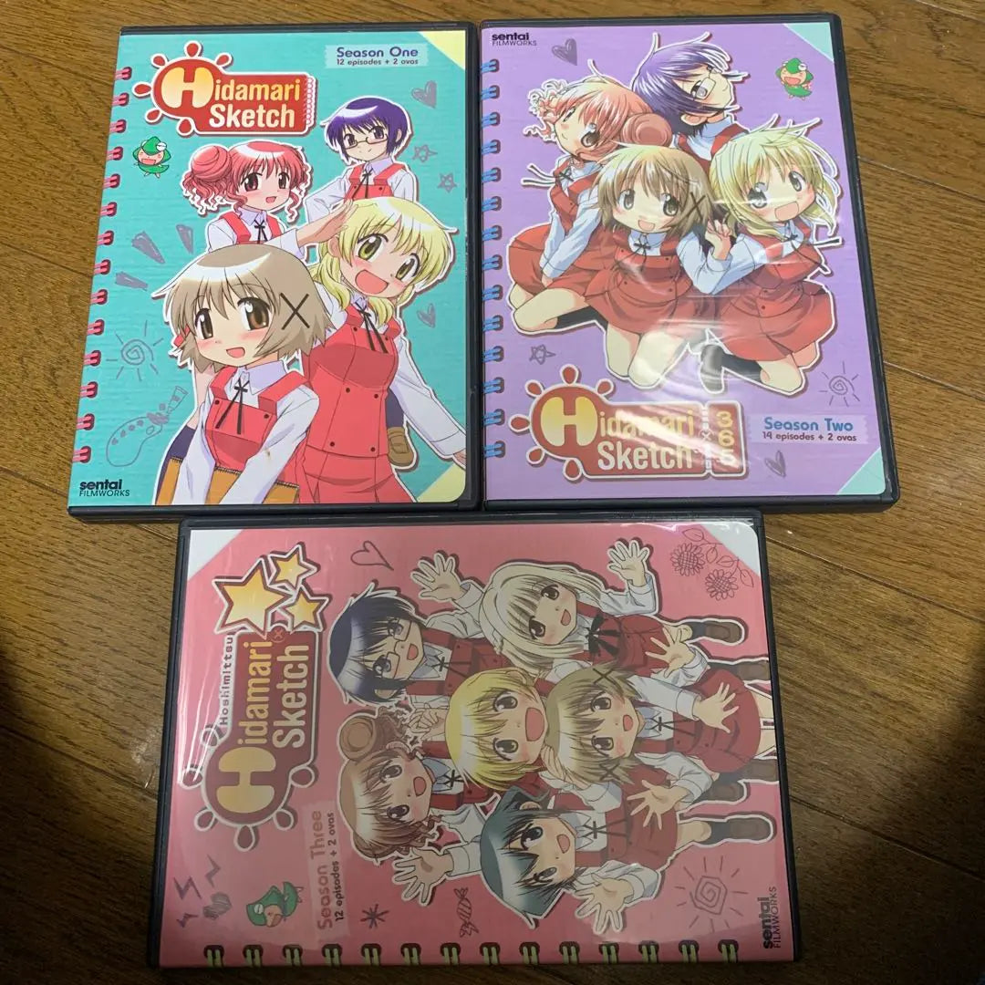 Versión norteamericana Hidamari Sketch 1.2.3 DVD 3 piezas