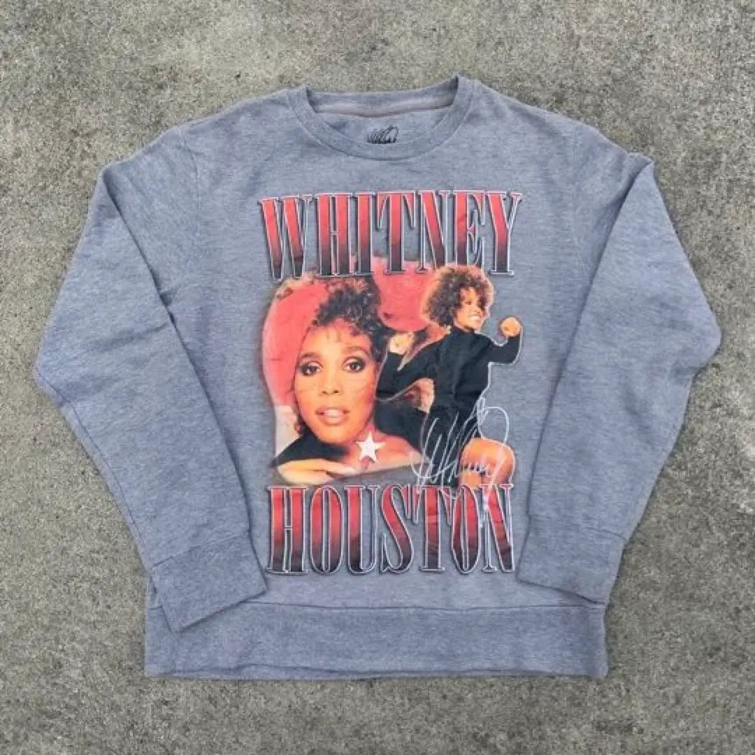 Vintage printed sweatshirt whitney houston