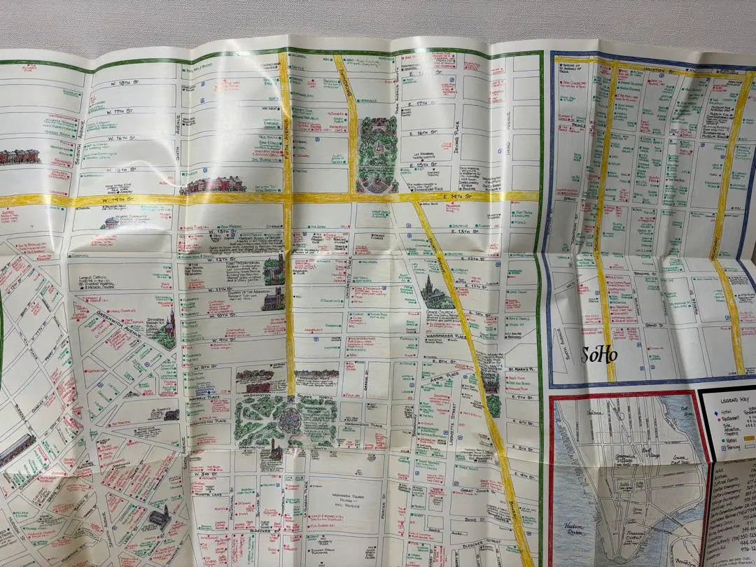 [Rare] 1993 New Yorkman Hattan guidebook map