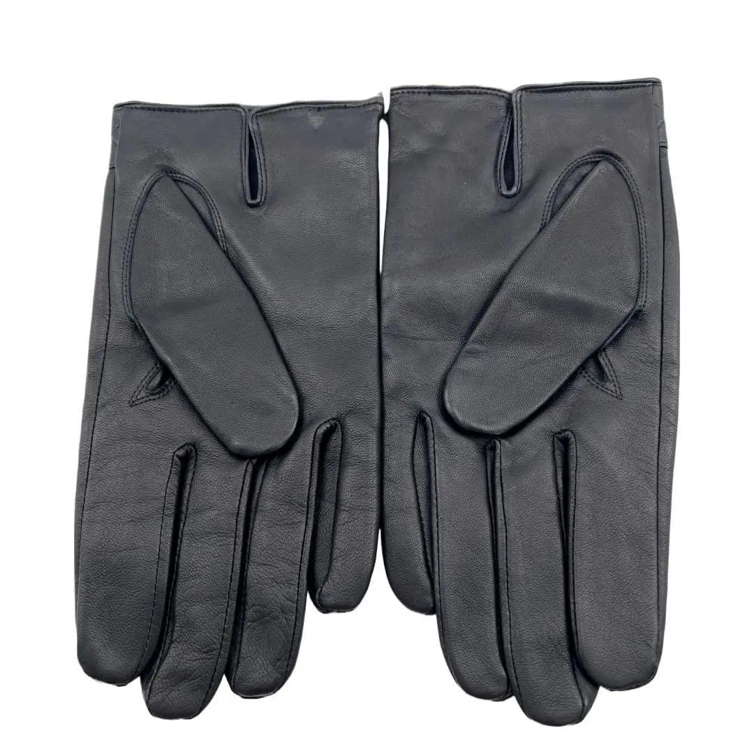 BALENCIAGA Sheepskin Lamb Leather Gloves Black