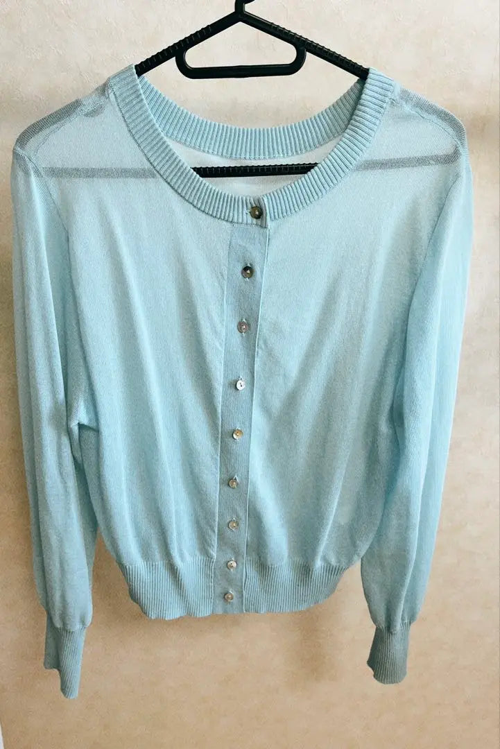 VIS Light blue long sleeve cardigan size M