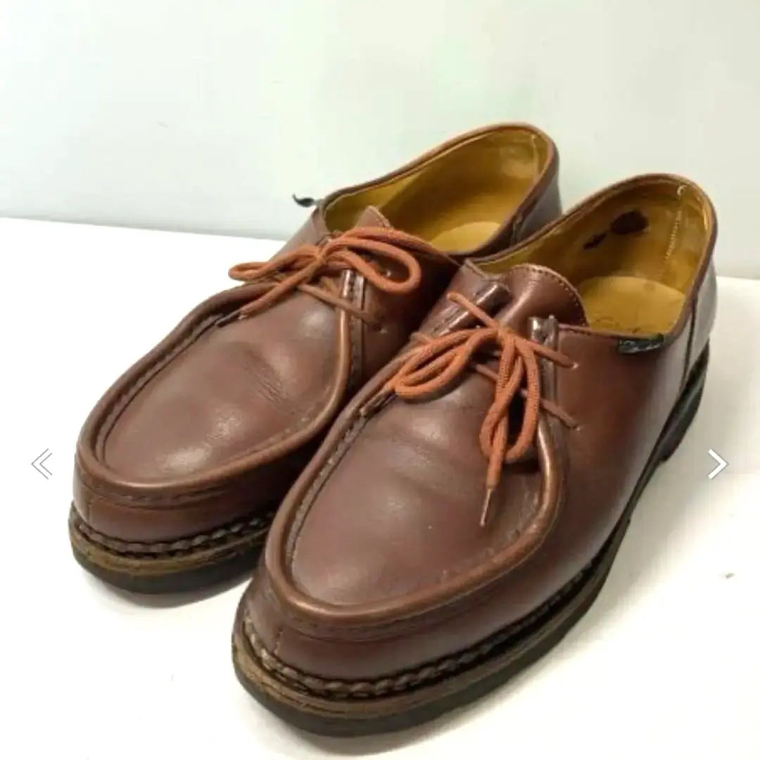 1296 Paraboot Michael 41 25.5cm Maron Brown Leather