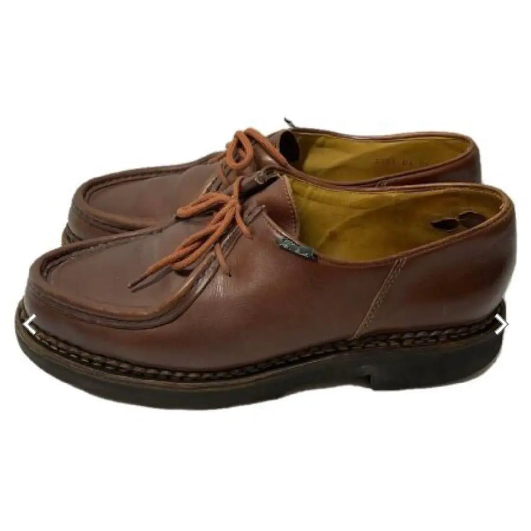 1296 Paraboot Michael 41 25.5cm Maron Brown Leather