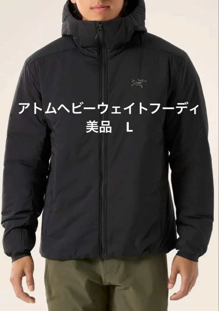 Sudadera con capucha Arc'teryx Black L Atom Heavyweight, modelo actual, en perfecto estado