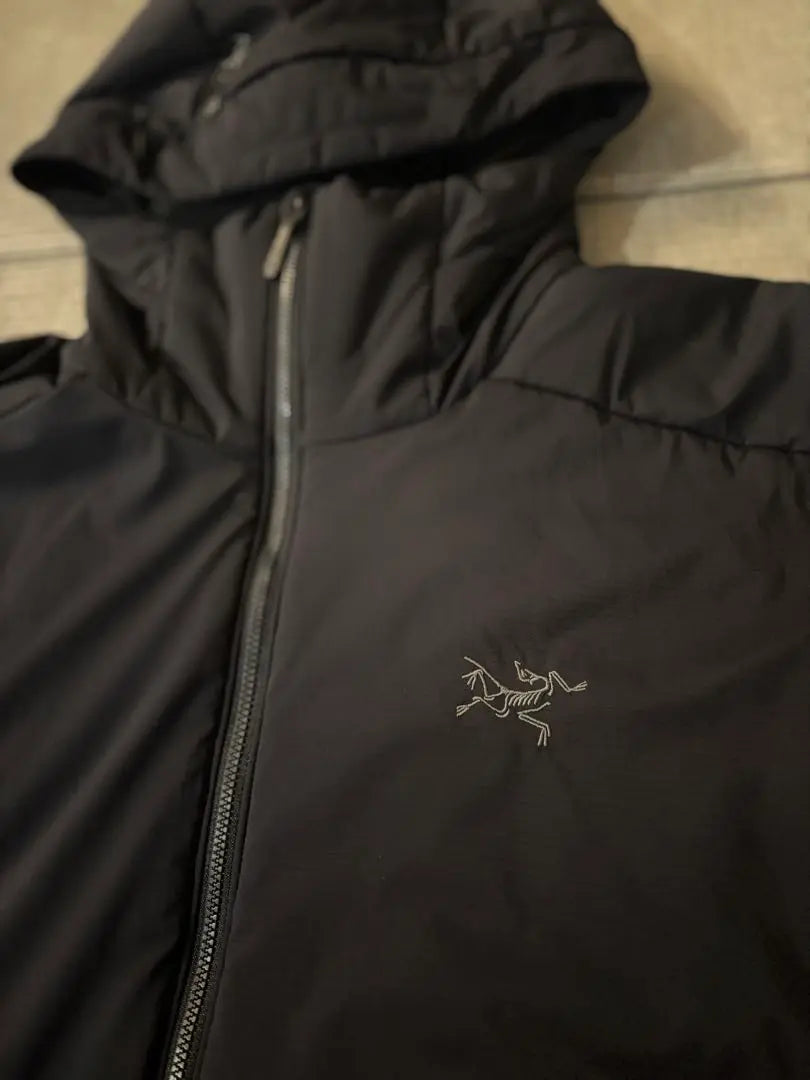 Sudadera con capucha Arc'teryx Black L Atom Heavyweight, modelo actual, en perfecto estado