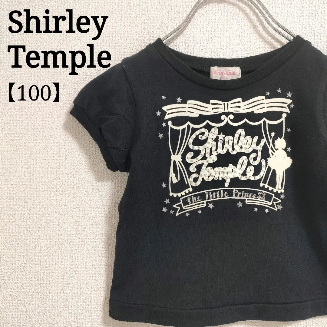 [Popular] Shirley Temple Kids Logo Print with Bijoux Short Sleeve T-shirt