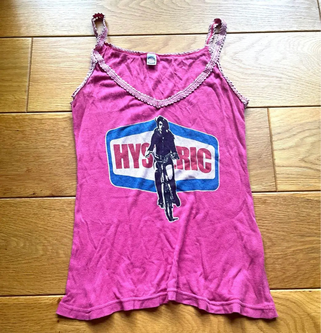 [Raro] Bicicleta con camiseta sin mangas y glamour histérico | 【レア】ヒステリックグラマー キャミソール タンクトップ 自転車