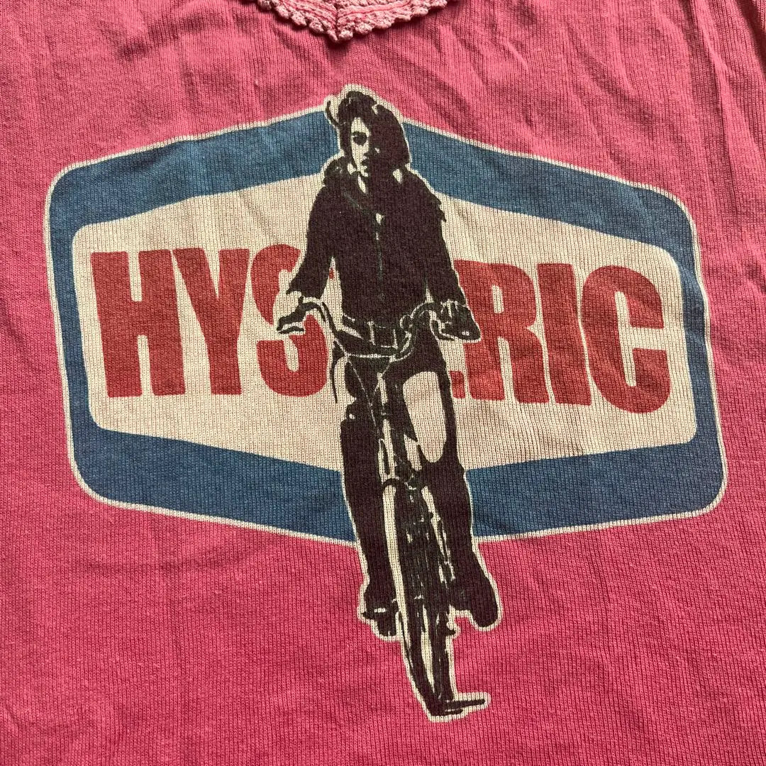 [Raro] Bicicleta con camiseta sin mangas y glamour histérico | 【レア】ヒステリックグラマー キャミソール タンクトップ 自転車