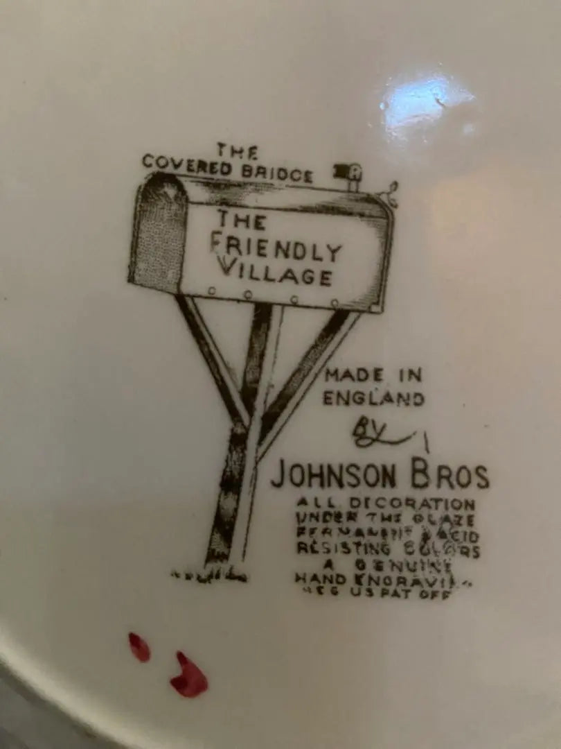 Johnson Brothers Plate Friendly Village