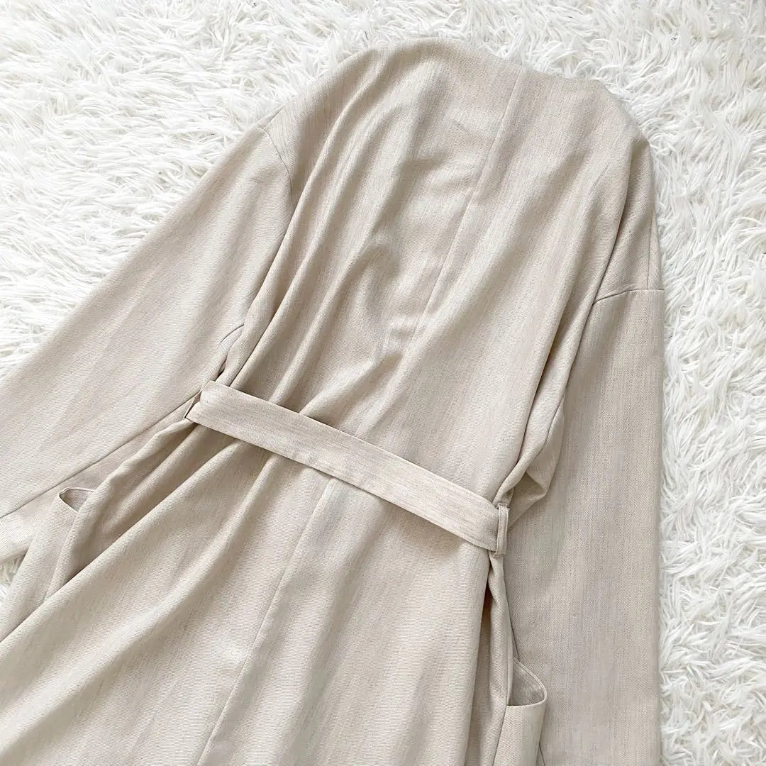 Unused Al Abail Spring Coat Gown Coat Linen Twill