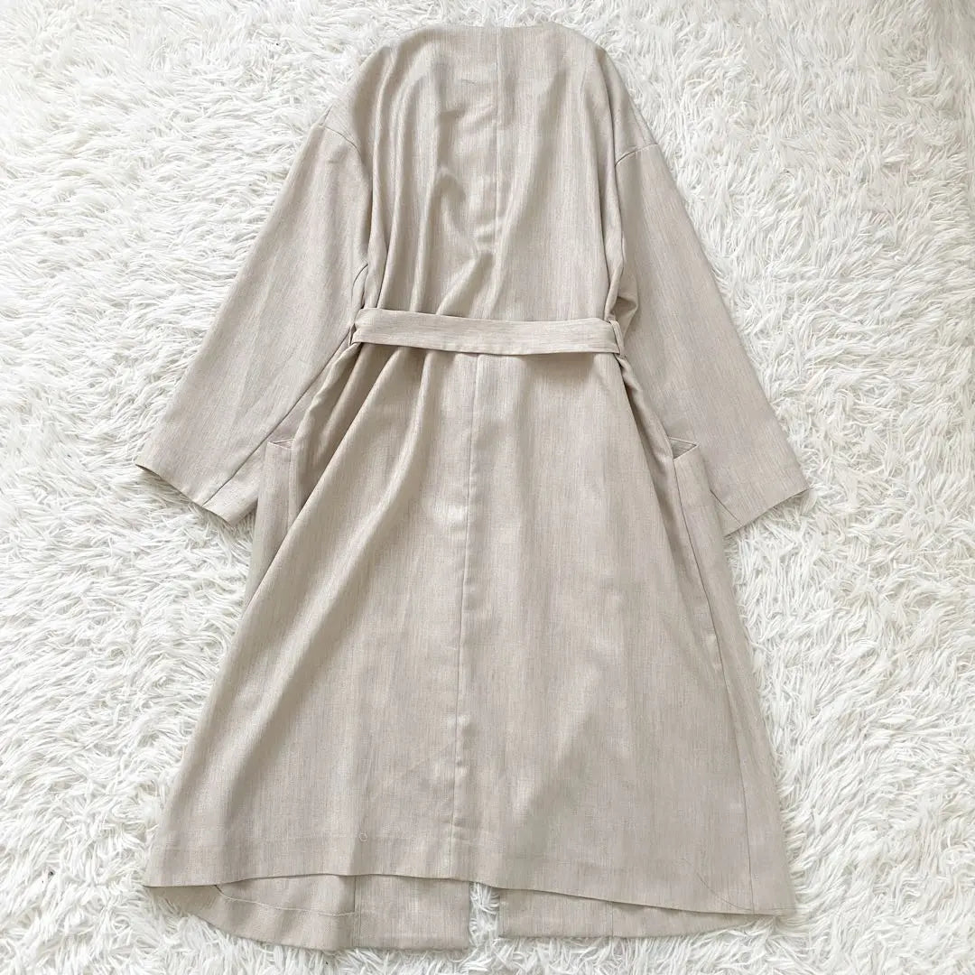 Unused Al Abail Spring Coat Gown Coat Linen Twill