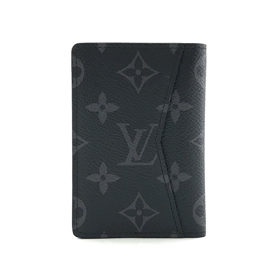 Louis Vuitton Card Case LOUIS VUITTON Business Card Case Pass Case Organizer De Poche Monogram Eclipse M61696 [Louis Vuitton Vuitton Box Storage Bag with Paper Bag New]