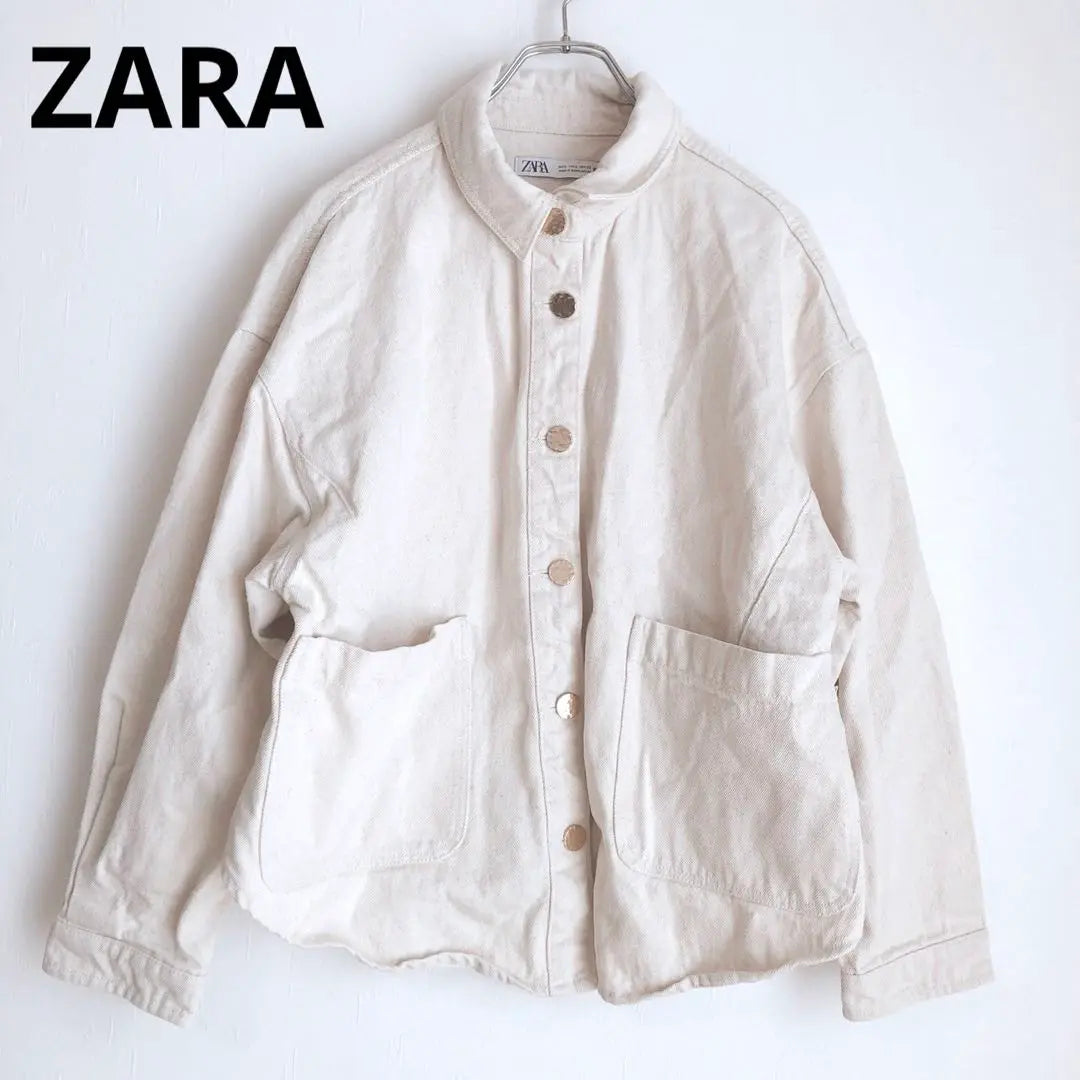 Zala Denim Jacket Blouson Outer Pocket Casual Cotton