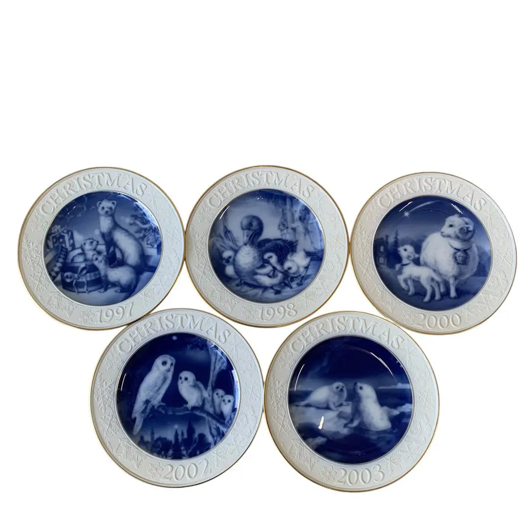 ⭐️ OKURA Okura Ceramicsen Christmas Plate 5 pieces set | ⭐️ OKURA オークラ 大倉陶園 クリスマスプレート 5枚セット