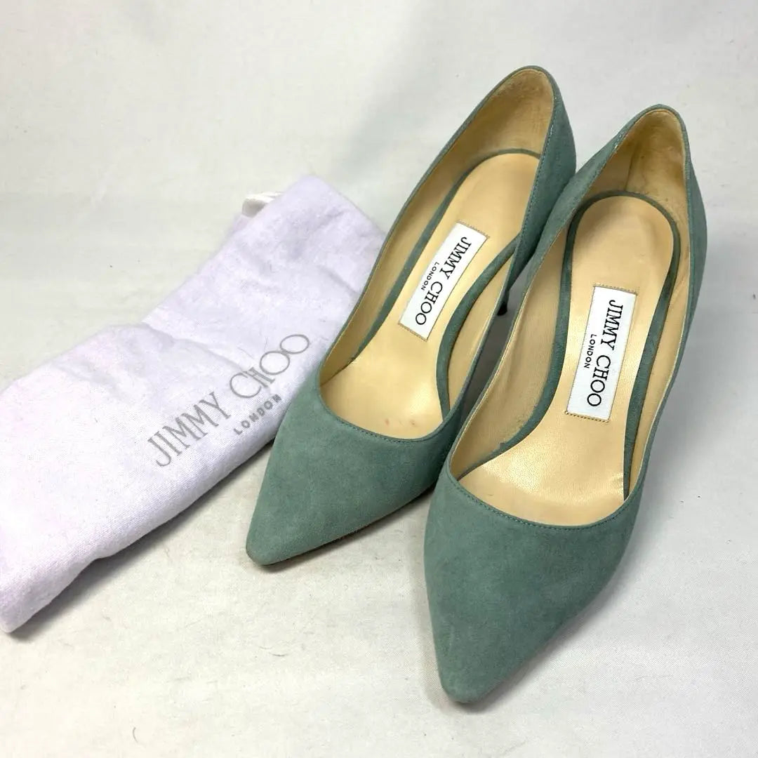 Jimmy Choo Mint Green Pumps Size notation "35 1/2" 22.5cm