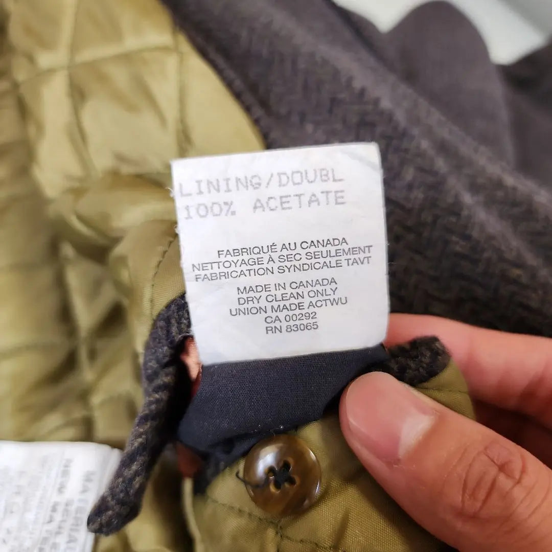 [Super rare] Wool coat 90s Made in Canada