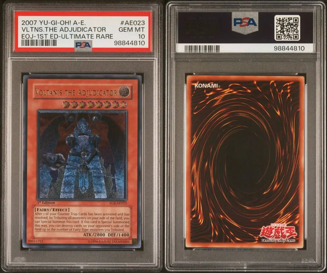 [6 cartas en el mundo] Yu-Gi-Oh! The Judgementist Voltenis, ex Asia Relief, PSA10