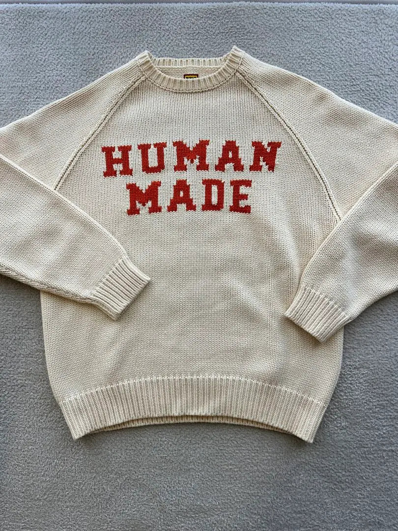 [HUMAN MADE] Bearla Grand knit sweater L size beautiful goods! ! !