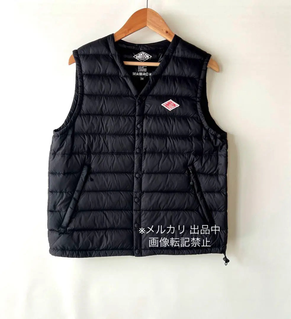 Danton Down Vest 34 Black | ダントン　ダウンベスト　34 ブラック