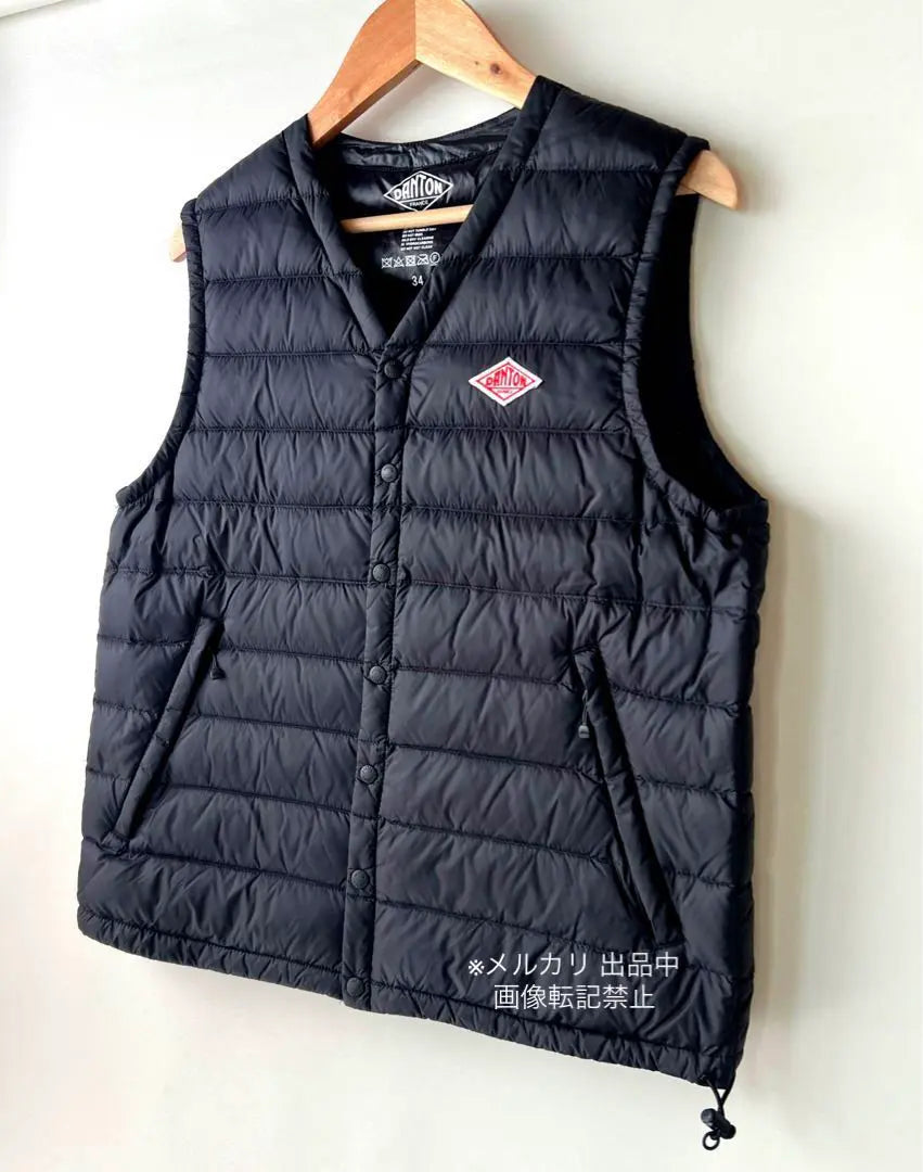 Danton Down Vest 34 Black | ダントン　ダウンベスト　34 ブラック