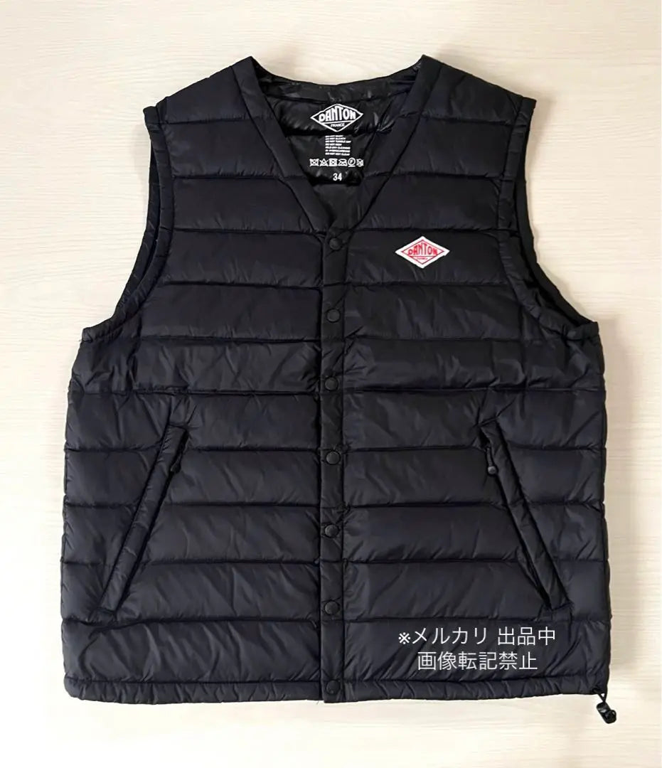 Danton Down Vest 34 Black | ダントン　ダウンベスト　34 ブラック