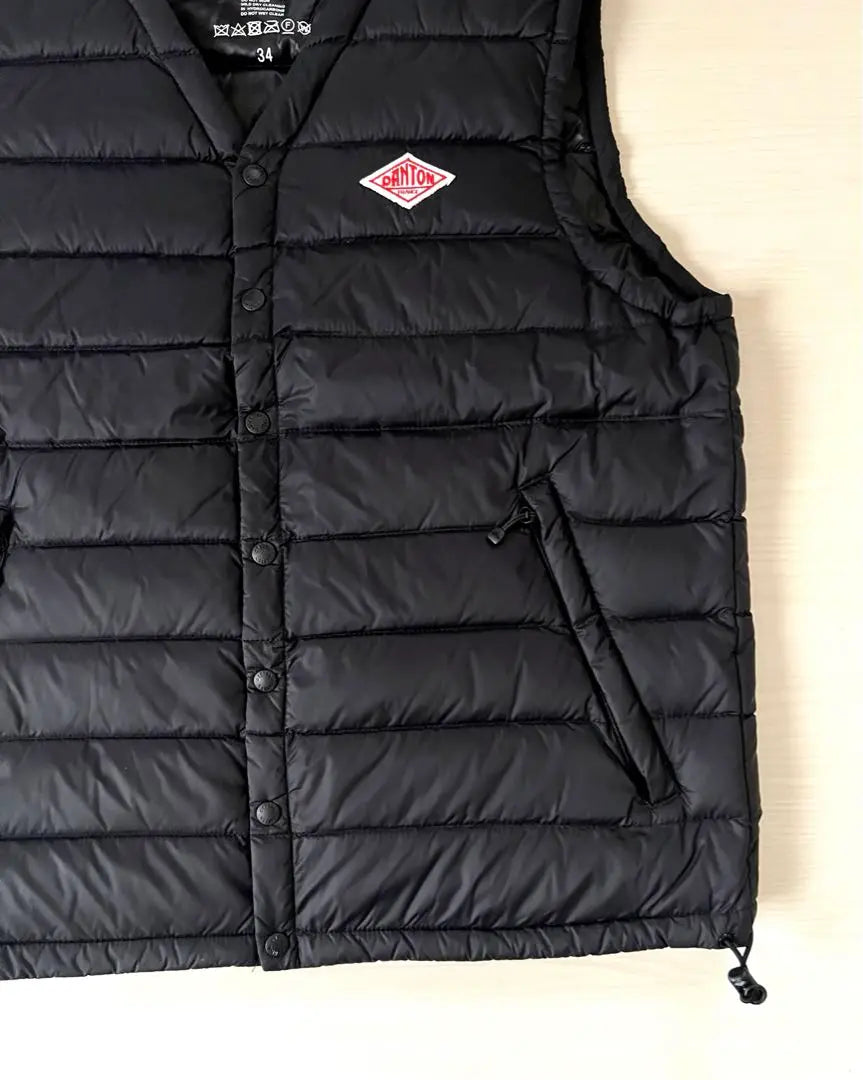 Danton Down Vest 34 Black | ダントン　ダウンベスト　34 ブラック