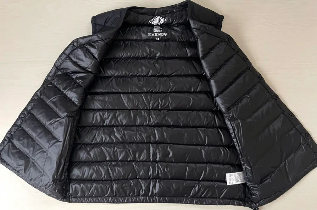 Danton Down Vest 34 Black | ダントン　ダウンベスト　34 ブラック