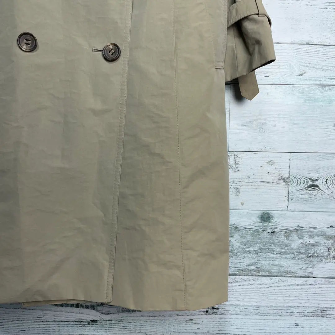 ☆ Large size ・ 4L ☆ 23 wards with belt trench coat khaki beige 46