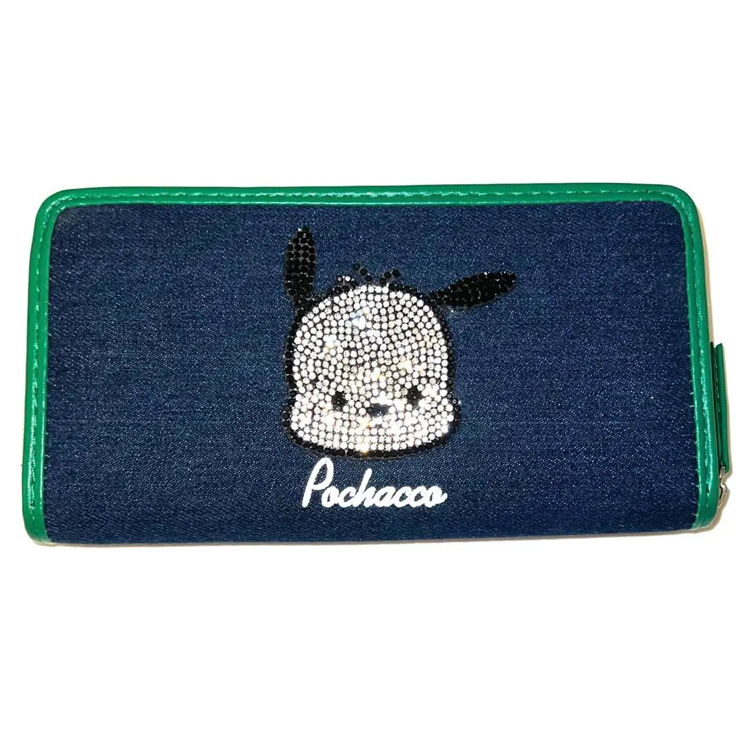 Sanrio Characters Pochacco Rhinestone Wallet Long Wallet