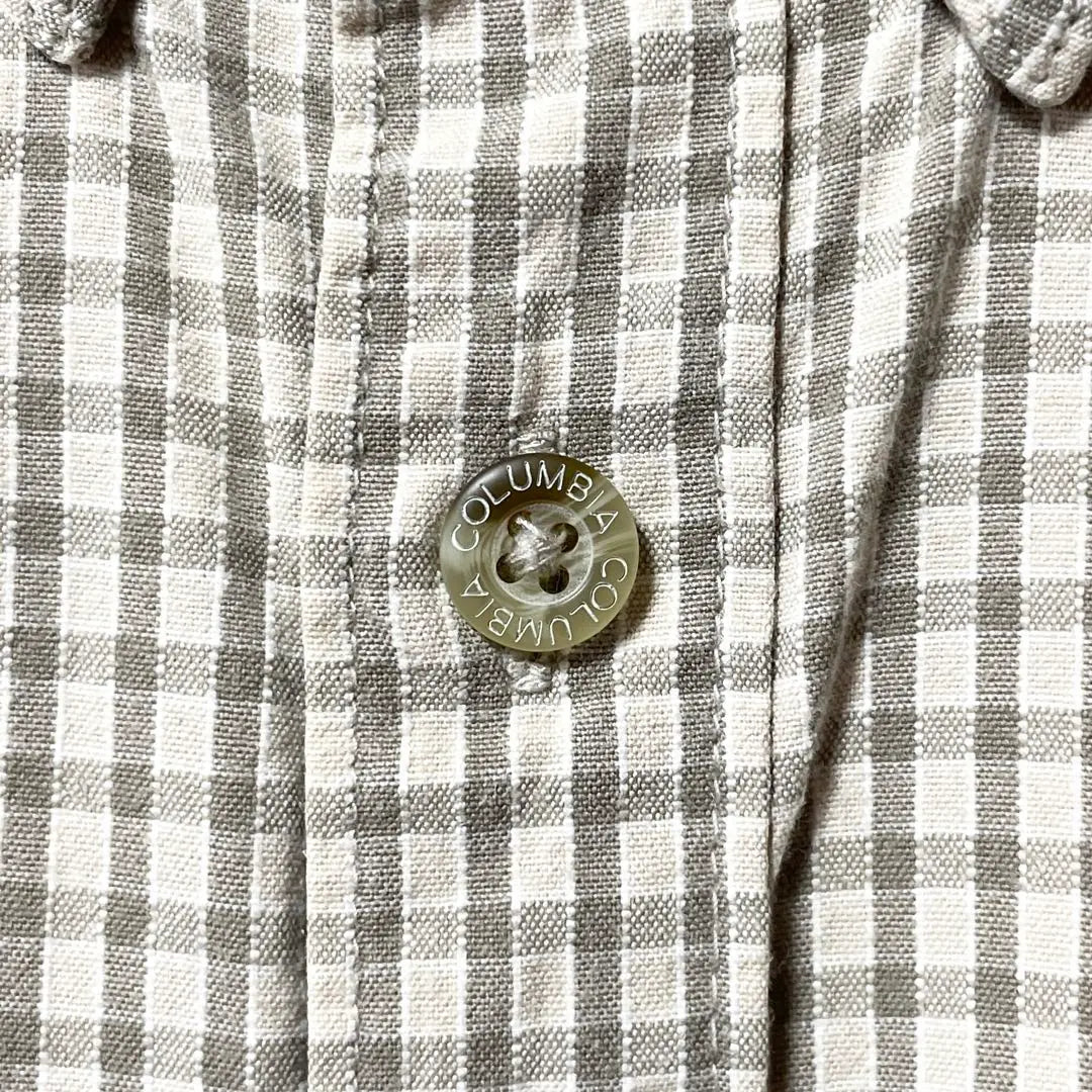 Columbia long sleeve check shirt 2XT button logo button down