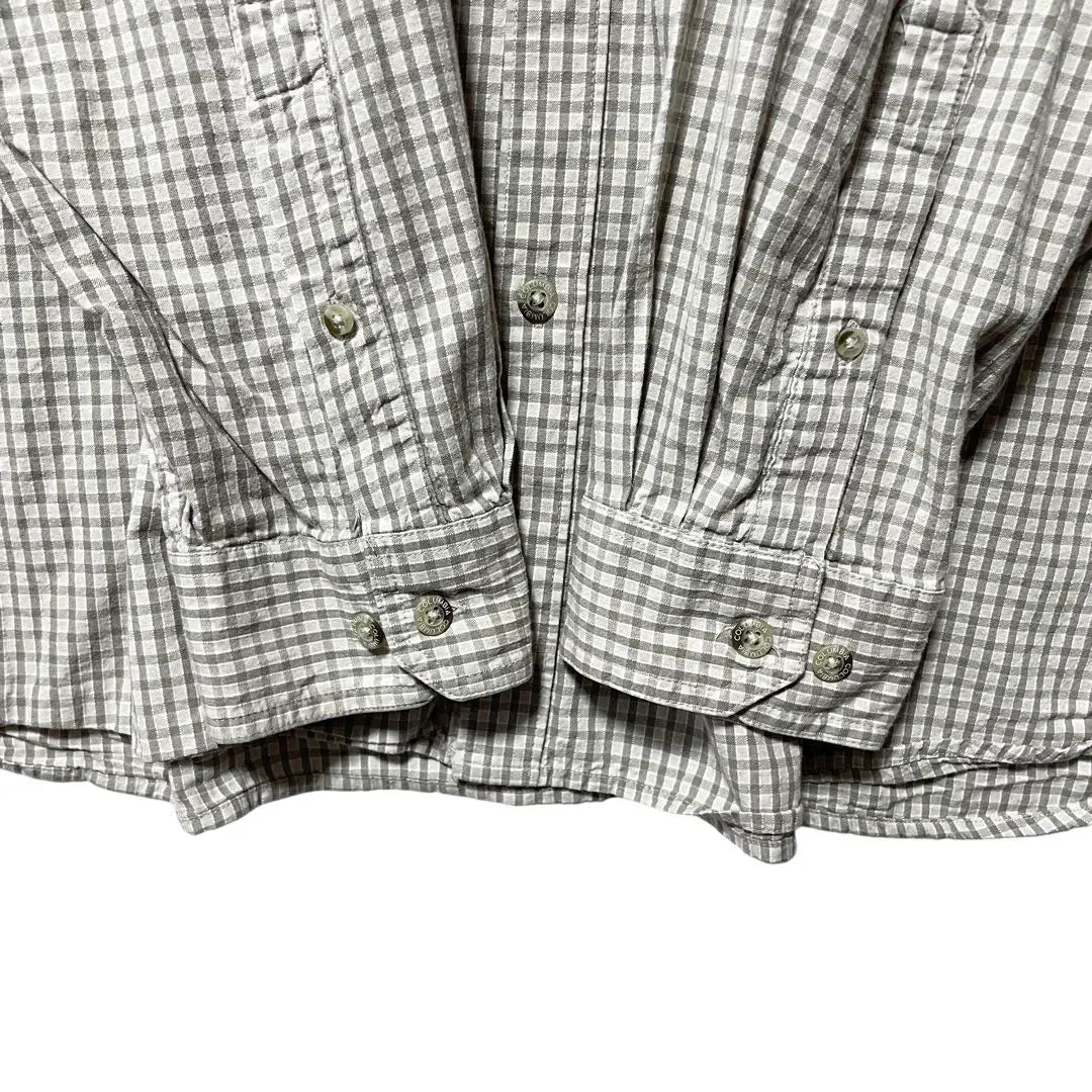 Columbia long sleeve check shirt 2XT button logo button down