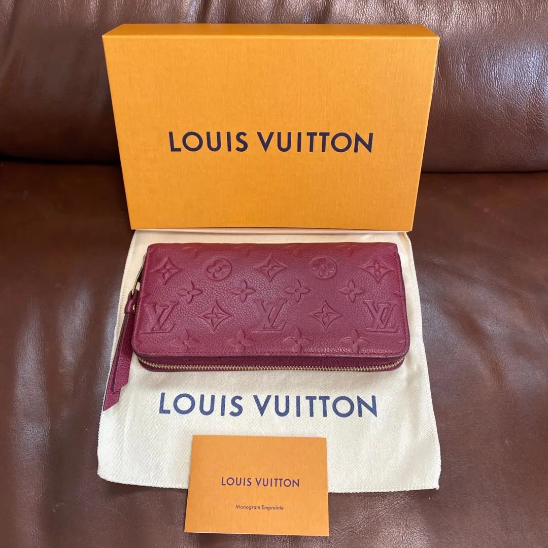 ♻️Good condition♻️Louis Vuitton♻️Monogram♻️Enplant♻️Zippy wallet long wallet