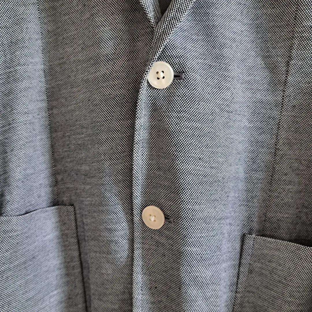 Chaqueta de traje gris de lino de The Suit Company, talla L