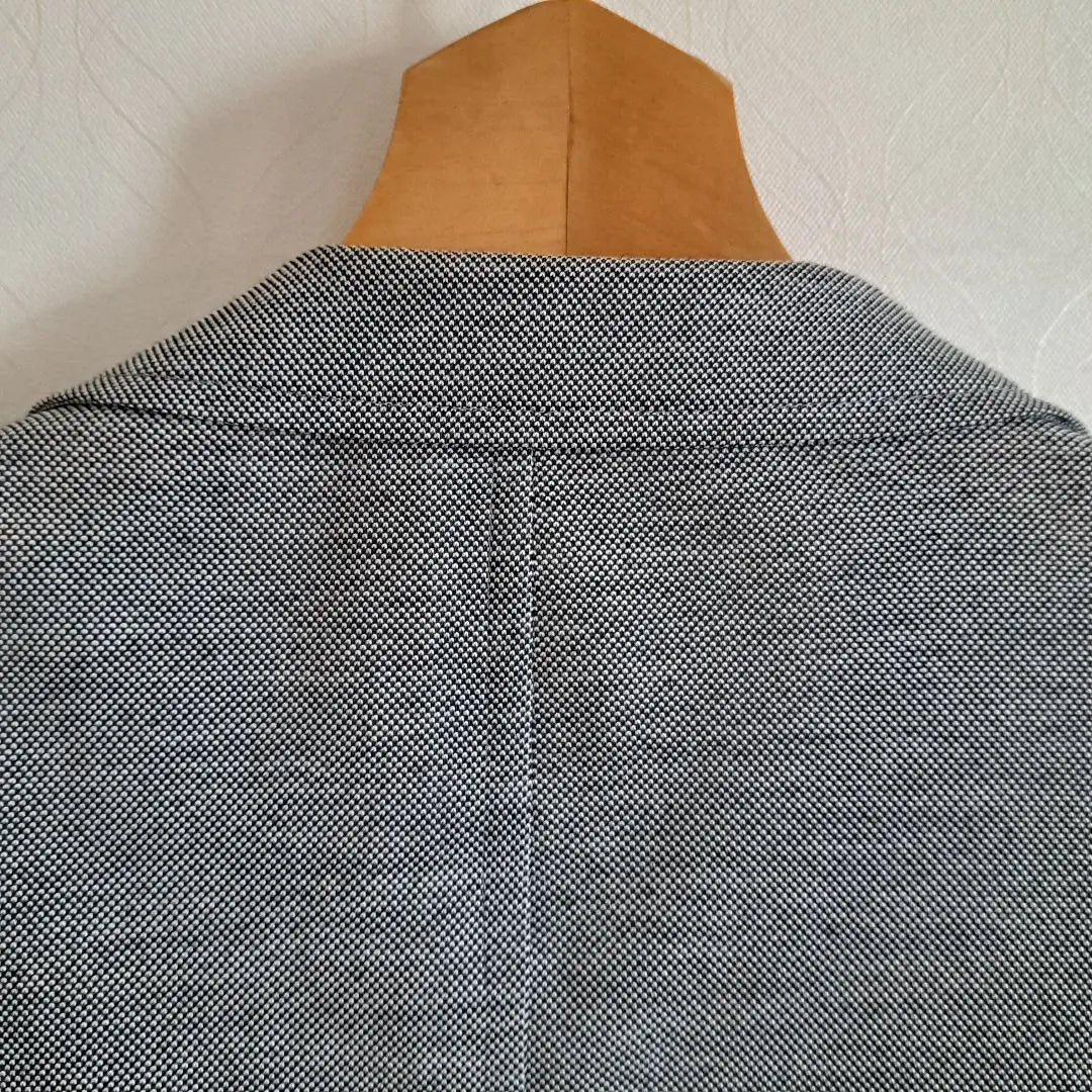 The Suit Company Grey Tailored Jacket Linen Mixed L Size