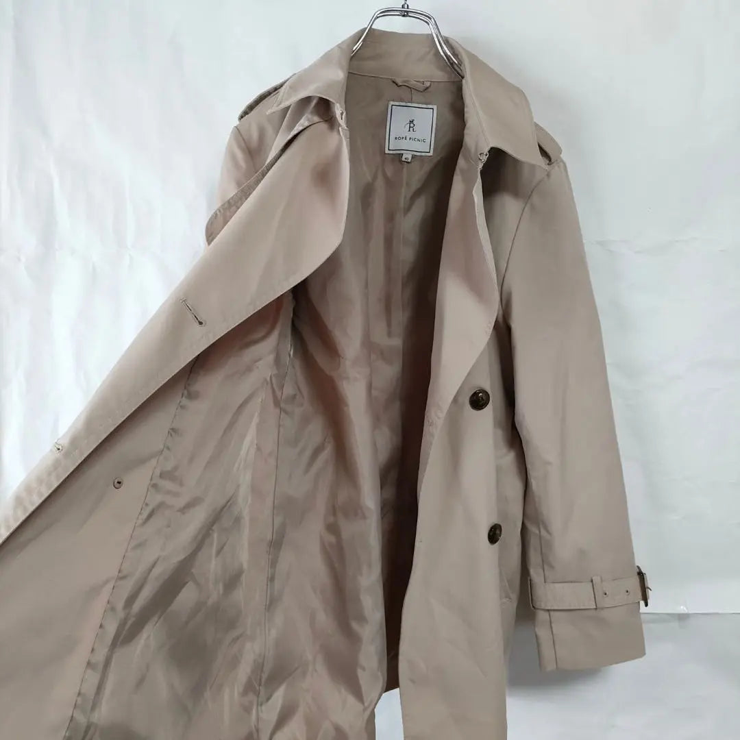 ROPE PICNIC Trench Coat Beige Size 40