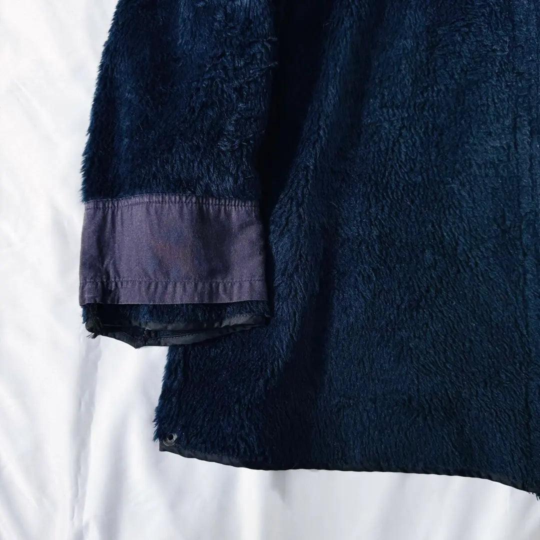 VINTAGE Euro Military Navy Fur Liner Jacket