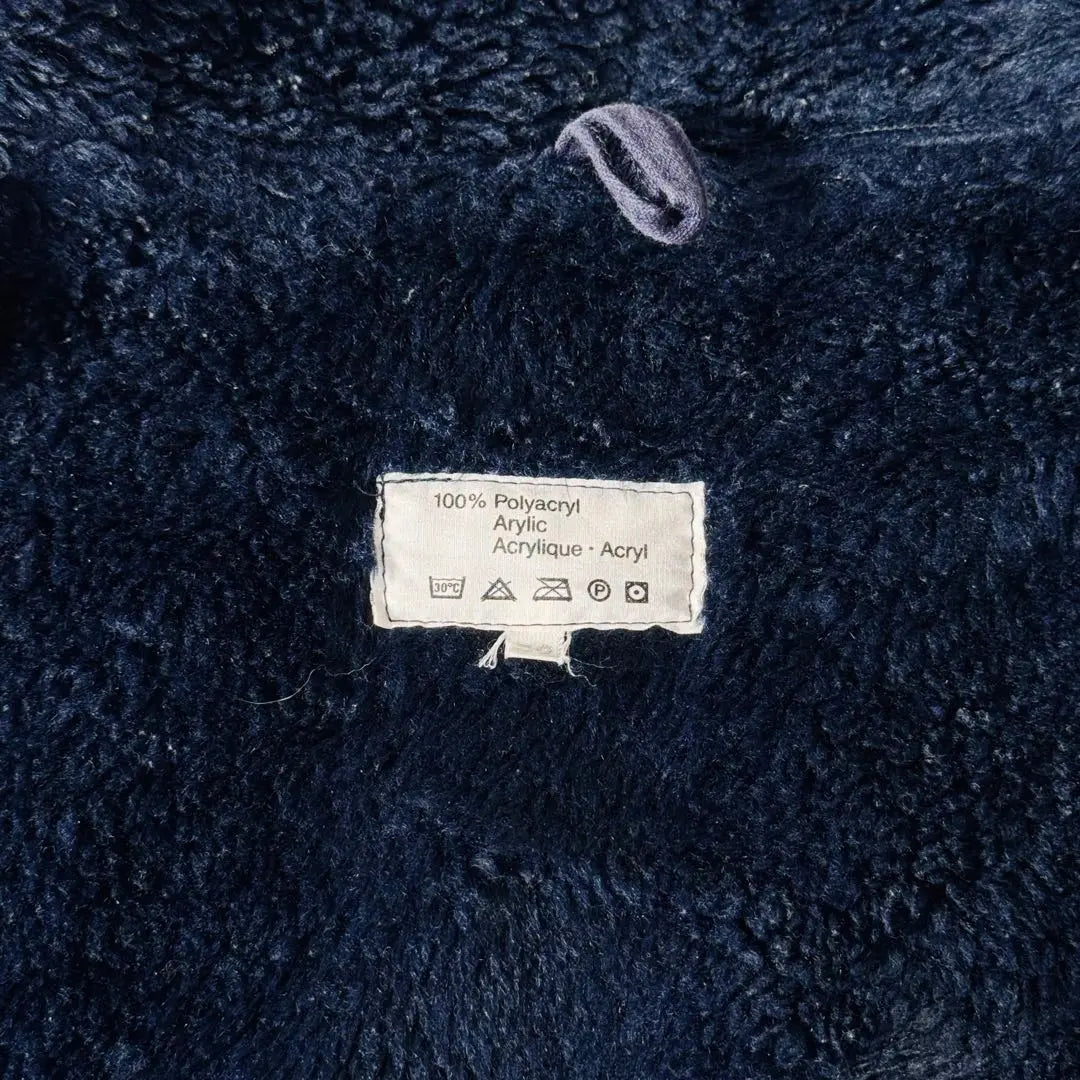 VINTAGE Euro Military Navy Fur Liner Jacket