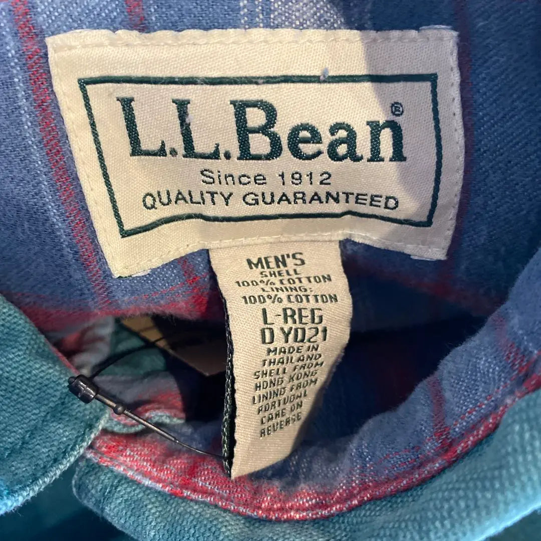 ↓ Price reduction [LLBean] Thick long -sleeved plain shirt