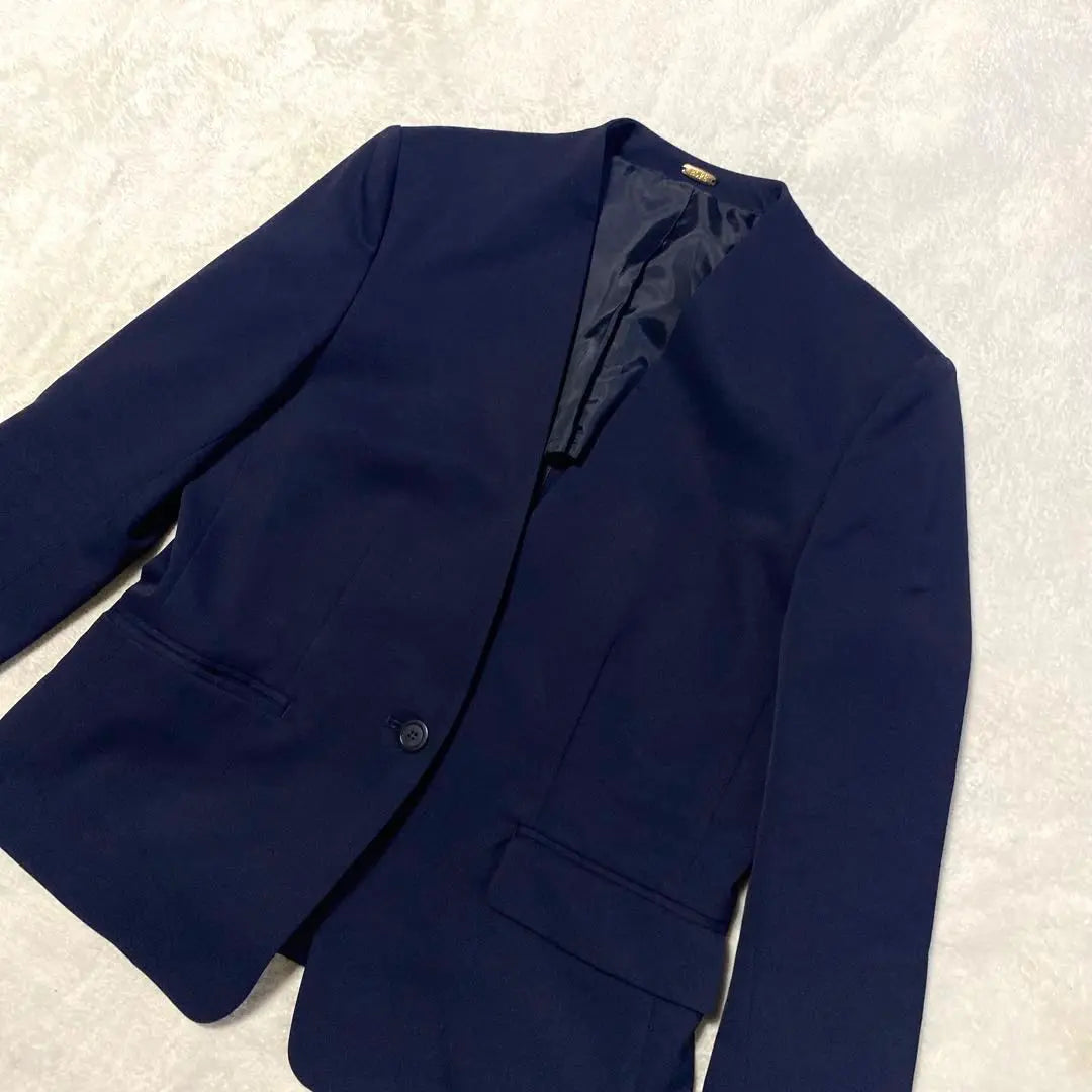 ✨Good condition✨ROPE shawl collar suit set up navy